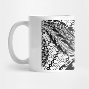 Paisley BATIK Bali Parang and Padi Mug